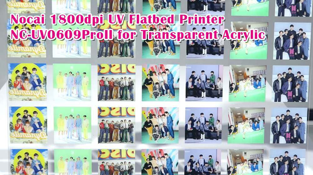 Nocai 1800dpi UV Flatbed Printer NC-UV0609ProII for Transparent Acrylic
