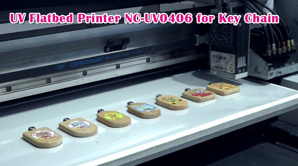 UV Flatbed Printer NC-UV0406 for Key Chain