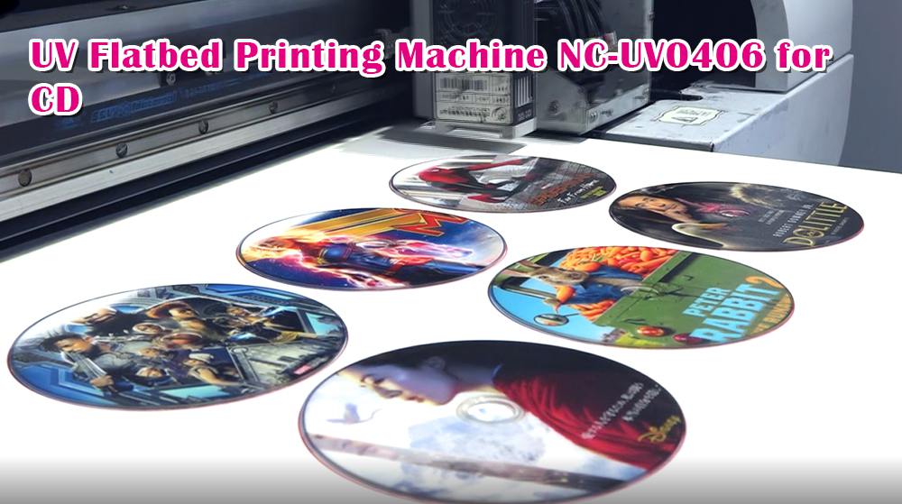 UV Flatbed Printing Machine NC-UV0406 for CD