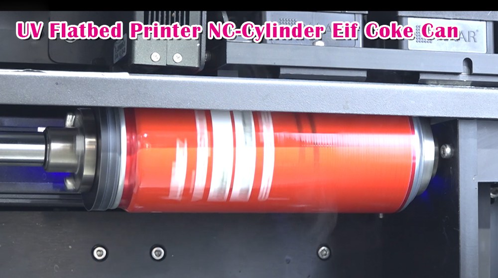 UV Flatbed Printer NC-Cylinder Eif Coke Can