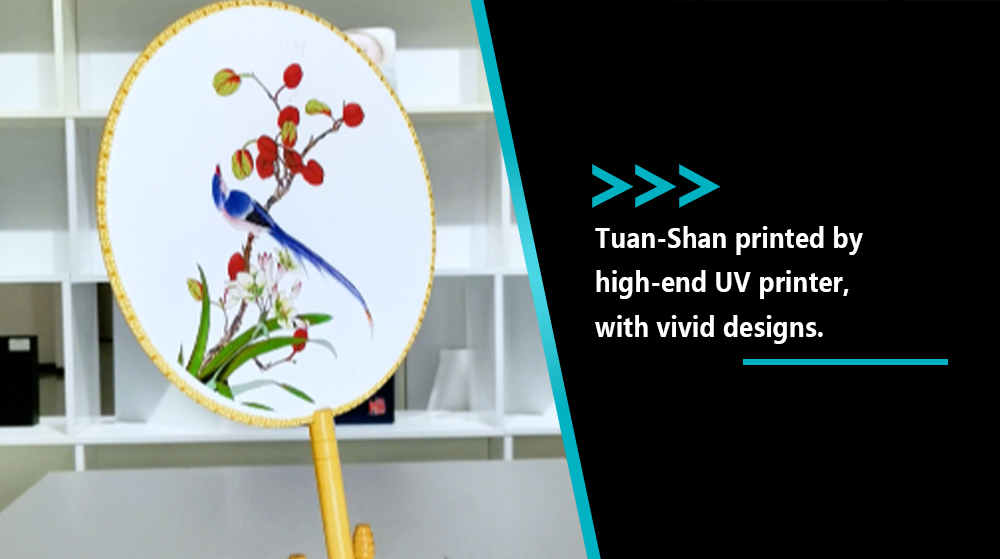 Fan Printed By High End UV Printer With Vivid Designs